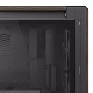 ASUS ProArt PA602 -keskikokoinen tornikotelo puuviimeistelyllä ja karkaistulla lasipaneelilla, musta