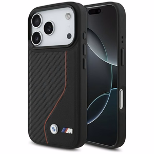 BMW M Carbon Line & Logo MagSafe Suojakuori iPhone 17 Pro:lle - Punainen