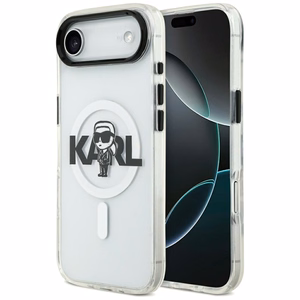 Karl Lagerfeld IML Karl Sketch Logo MagSafe Case for iPhone 17 Air - Transparent