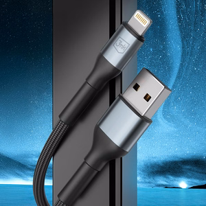3mk Hyper Cable N-SERIES USB-A / Lightning 1m 5V/2.4A 12W - musta