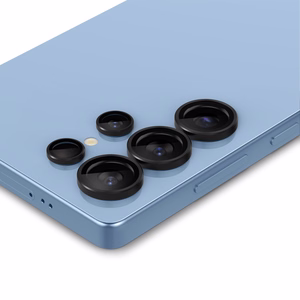 Spigen Optik Pro Glas.Tr Ez Fit kameransuoja 2 kpl Samsung Galaxy S25 Ultra -puhelimelle musta