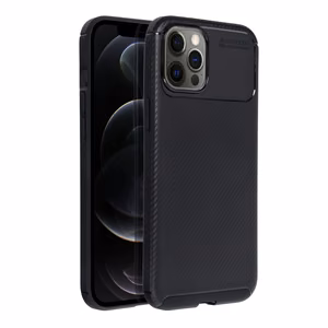Suojakuori iPhone 12 PRO MAX:lle Carbon Premium musta