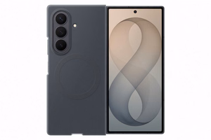 Samsung Silicone Magnet Case for Samsung Galaxy Z Fold 8 compatible with MagSafe + 2 anti-reflective films - black