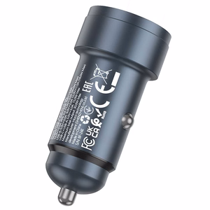 Car charger Hoco Z57A 30W (1xUSB 1xUSB-C) black