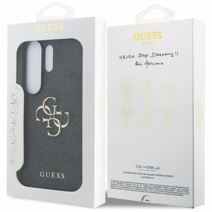 Guess 4G Big Metal Logo Suojakuori Samsung Galaxy S26 Ultra musta
