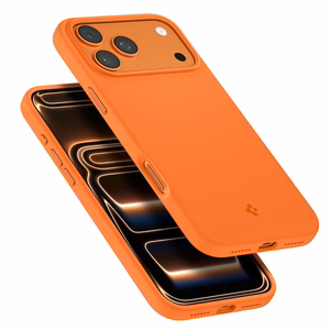 Spigen Silicone Fit Mag MagSafe Suojakuori iPhone 17 Pro Max oranssi