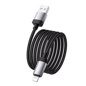 Hoco X117 kaapeli USB A - Lightning 2,4A 1 m musta