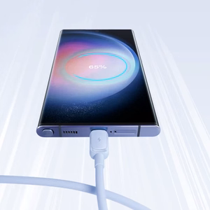Joyroom Multi-Color Series A14 USB-A / USB-C 3A kaapeli 1.2m - sininen