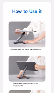 Benks pöytäpidike tabletille L43 Infinity Pro magneettinen tummanharmaa