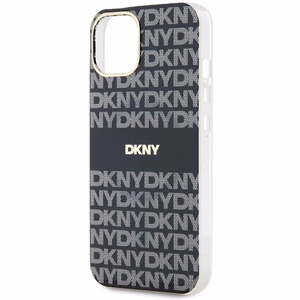 DKNY IML Mono ja Raita MagSafe Suojakuori iPhone 15/14/13:lle - musta