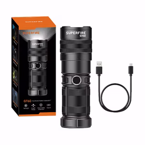 Superfire GT60 taskulamppu - 2600 lm, 2 tilaa, USB-C