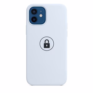 Puhelimen suojakuori Silicone Case v2 iPhone 12 12 Pro:lle, Cloud Blue, pakkauksessa