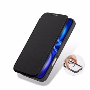 Dux Ducis Skin X Pro Suojakuori iPhone 17 Pro Max:lle Lompakolla, MagSafe-yhteensopiva - Musta