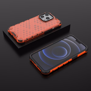 Honeycomb Asia panssari kansi TPU puskuri iPhone 13 Pro punainen
