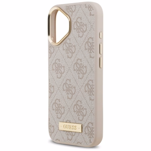 Guess 4G Logo Plate MagSafe suojakuori iPhone 17 - pinkki