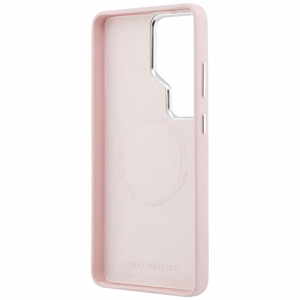 Karl Lagerfeld K Metal Logo MagSafe suojakuori Samsung Galaxy S26 Ultra vaaleanpunainen