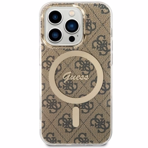 Guess GUHMP14LH4STW iPhone 14 Pro 6.1 ruskea/ruskea suojakuori 4G MagSafe