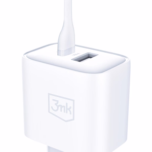 Tarvikkeet – 3mk DualCharge 20W PD3.0 QC 3.0 PPS USB 1A1C, valkoinen
