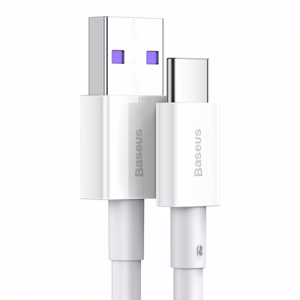 USB-kaapeli Baseus Superior USB - Type-C 66W 1,0m valkoinen CATYS-02