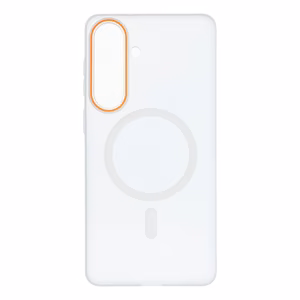 Suojakuori Samsung S26 PLUS:lle Go Orange, yhteensopiva MagSafen kanssa, läpinäkyvä