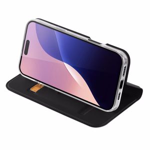 DUX DUCIS Skin Pro Lompakkosuojakuori iPhone 16 Pro:lle - musta