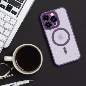 Tel Protect Magnetic Splash Frosted Suojakuori iPhone 15 Plus:lle violetti