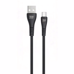 Kaapeli USB A - USB C Blue Star 2A 12W 1 m PJ-DG4-A musta