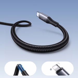 Joyroom S-A28 Flash Series 3A USB-A - Lightning kaapeli 1m - musta