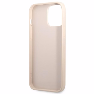 Guess 4G Triangle Logo Cardslot Suojakuori iPhone 13 Pro / 13:lle - vaaleanpunainen