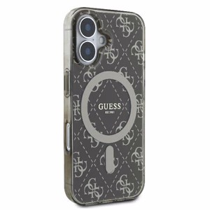Guess IML 4G Background MagSafe Suojakuori iPhone 16 Plus:lle - ruskea