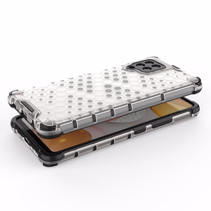Honeycomb Asia panssari kansi TPU puskuri Samsung Galaxy A42 5G läpinäkyvästä