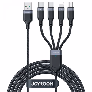 USB-kaapeli Joyroom 4in1 / S-1T4018A18 musta 120cm