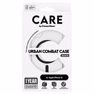 CARE by PanzerGlass Flagship suojakuori iPhone 16 6.1' musta/musta MagSafe 1345