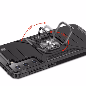 Wozinsky Ring Armor Tough Hybrid Case Cover + Magneettikiinnike Samsung Galaxy S22 + (S22 Plus) vaaleanpunainen