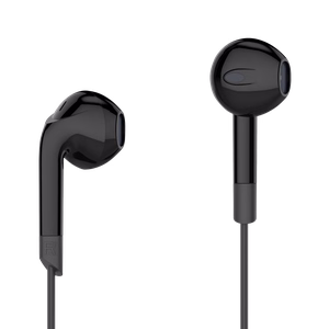 Kruger&Matz C2 USB-C-nappikuulokkeet mikrofonilla, mustat