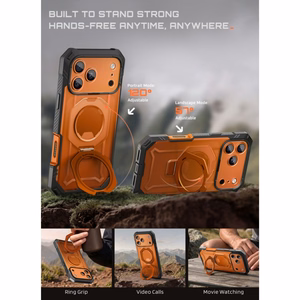 Supcase Grip Pro Mag MagSafe -suojakuori iPhone 18 Pro / 17 Pro – oranssi