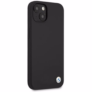 BMW Silikoni Signature -kotelo iPhone 13 mini - musta