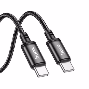Kaapeli USB-C - USB-C Hoco 3A 60W 3 m X91 musta