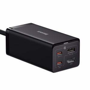 Charger BASEUS GaN 2x USB-C, USB-A, HDMI 4K, 67W, PPS, PD, QC, USB4