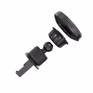 XO magneettinen autoteline CX025 langattomalla induktiivisella laturilla 15W musta ilmaventtiiliin MagSafe-yhteensopiva