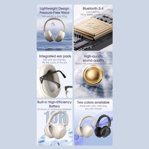Dudao X22 Max Langattomat On-Ear Bluetooth-kuulokkeet ANC:lla - beige