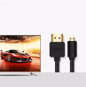 Ugreen HDMI - micro HDMI -kaapeli 19-nastainen 2.0v 4K 60Hz 30AWG 1,5 m musta (30102)