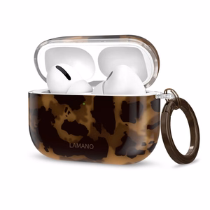 Tech-Protect Lamano Suojakuori AirPods Pro 1 / 2 -kuulokkeille - musta ja ruskea