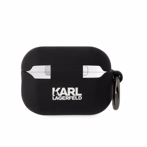 Karl Lagerfeld Suojakuori AirPods Pro 2:lle KLAP2RUNIKK musta 3D Silikoninen NFT Karl