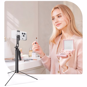 Selfiekeppi Orico SPM170 1/4 tuuman jalusta puhelinkameralle Bluetooth 5.2 - musta