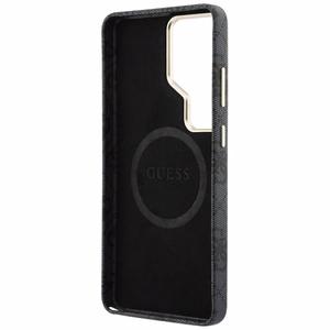 Guess 4G Rhinestone Round Logo MagSafe Case for Samsung Galaxy S26 Ultra - Black