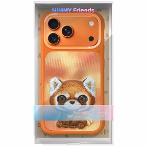 Nimmy Big Eyed Pet 2.0 Pesukarhu Suojakuori iPhone 17 Pro - oranssi