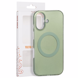 Tecto Shield Mistiq Mag suojakuori iPhone 16 6,1"-mallille, oliivinvihreä