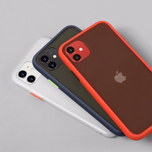 Vennus Color Button Bumper Samsung Galaxy S21 Ultra:lle punainen