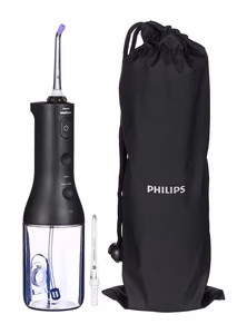 Philips Sonicare Power Flosser cordless oral irrigator HX3826/33 – 1 nozzle, 250 ml, black